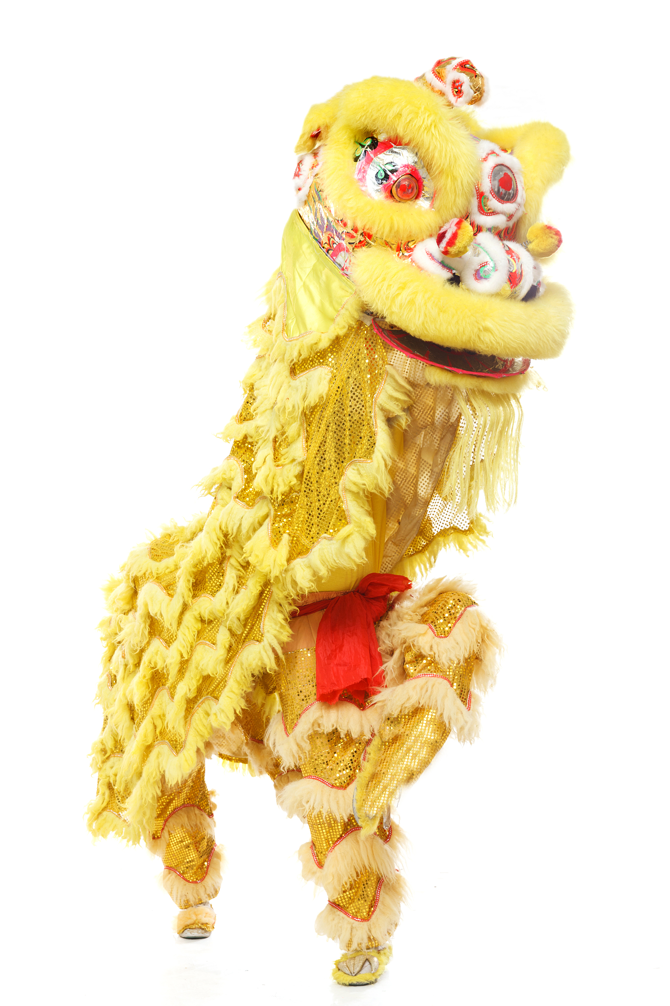 小苹果版醒狮醒狮狮头手工制作大全